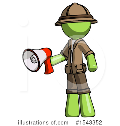 Royalty-Free (RF) Green Design Mascot Clipart Illustration by Leo Blanchette - Stock Sample #1543352