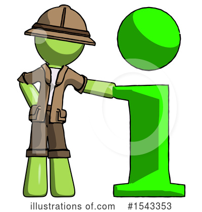 Royalty-Free (RF) Green Design Mascot Clipart Illustration by Leo Blanchette - Stock Sample #1543353
