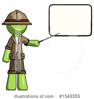 Royalty-Free (RF) Green Design Mascot Clipart Illustration by Leo Blanchette - Stock Sample #1543355