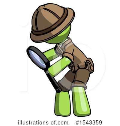 Royalty-Free (RF) Green Design Mascot Clipart Illustration by Leo Blanchette - Stock Sample #1543359