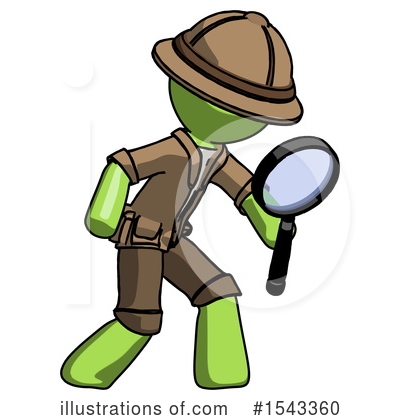 Royalty-Free (RF) Green Design Mascot Clipart Illustration by Leo Blanchette - Stock Sample #1543360