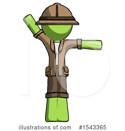 Royalty-Free (RF) Green Design Mascot Clipart Illustration by Leo Blanchette - Stock Sample #1543365