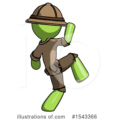 Royalty-Free (RF) Green Design Mascot Clipart Illustration by Leo Blanchette - Stock Sample #1543366