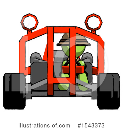 Royalty-Free (RF) Green Design Mascot Clipart Illustration by Leo Blanchette - Stock Sample #1543373