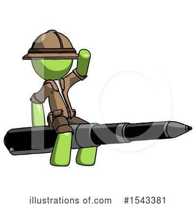 Royalty-Free (RF) Green Design Mascot Clipart Illustration by Leo Blanchette - Stock Sample #1543381