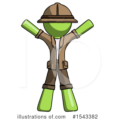 Royalty-Free (RF) Green Design Mascot Clipart Illustration by Leo Blanchette - Stock Sample #1543382