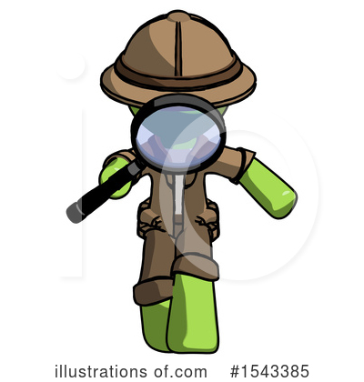Royalty-Free (RF) Green Design Mascot Clipart Illustration by Leo Blanchette - Stock Sample #1543385