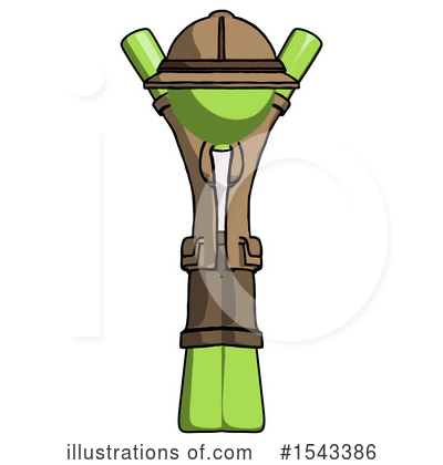 Royalty-Free (RF) Green Design Mascot Clipart Illustration by Leo Blanchette - Stock Sample #1543386