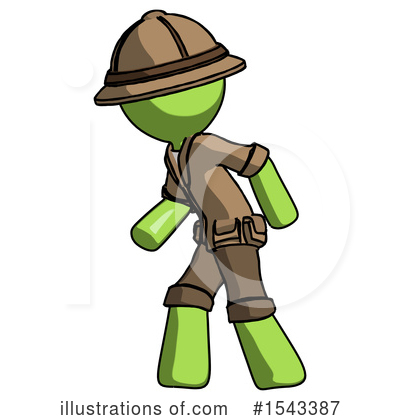 Royalty-Free (RF) Green Design Mascot Clipart Illustration by Leo Blanchette - Stock Sample #1543387