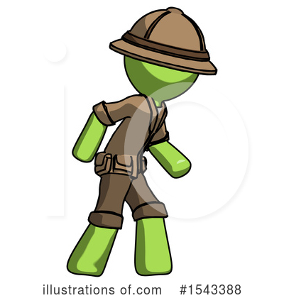 Royalty-Free (RF) Green Design Mascot Clipart Illustration by Leo Blanchette - Stock Sample #1543388