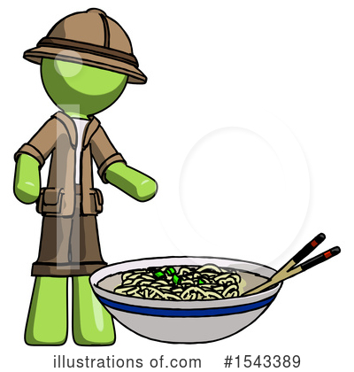 Royalty-Free (RF) Green Design Mascot Clipart Illustration by Leo Blanchette - Stock Sample #1543389