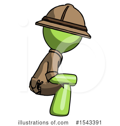Royalty-Free (RF) Green Design Mascot Clipart Illustration by Leo Blanchette - Stock Sample #1543391