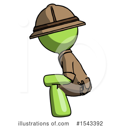 Royalty-Free (RF) Green Design Mascot Clipart Illustration by Leo Blanchette - Stock Sample #1543392