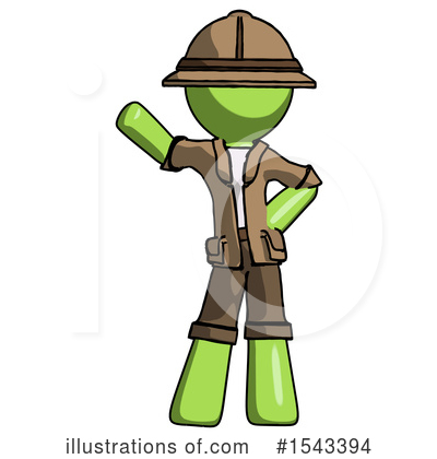 Royalty-Free (RF) Green Design Mascot Clipart Illustration by Leo Blanchette - Stock Sample #1543394