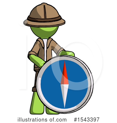 Royalty-Free (RF) Green Design Mascot Clipart Illustration by Leo Blanchette - Stock Sample #1543397