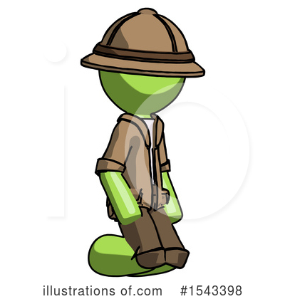 Royalty-Free (RF) Green Design Mascot Clipart Illustration by Leo Blanchette - Stock Sample #1543398