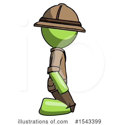 Royalty-Free (RF) Green Design Mascot Clipart Illustration by Leo Blanchette - Stock Sample #1543399
