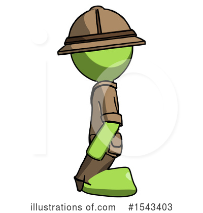 Royalty-Free (RF) Green Design Mascot Clipart Illustration by Leo Blanchette - Stock Sample #1543403