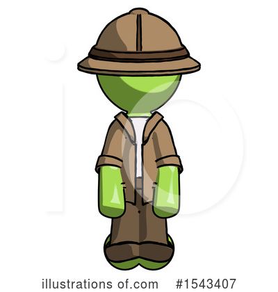 Royalty-Free (RF) Green Design Mascot Clipart Illustration by Leo Blanchette - Stock Sample #1543407