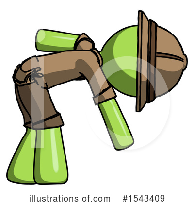 Royalty-Free (RF) Green Design Mascot Clipart Illustration by Leo Blanchette - Stock Sample #1543409