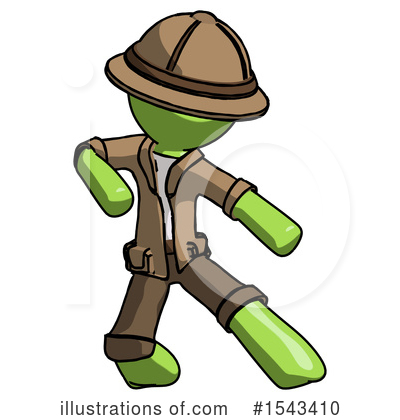 Royalty-Free (RF) Green Design Mascot Clipart Illustration by Leo Blanchette - Stock Sample #1543410