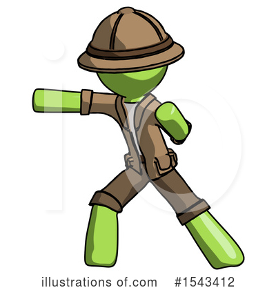 Royalty-Free (RF) Green Design Mascot Clipart Illustration by Leo Blanchette - Stock Sample #1543412