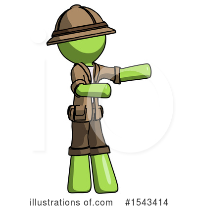 Royalty-Free (RF) Green Design Mascot Clipart Illustration by Leo Blanchette - Stock Sample #1543414