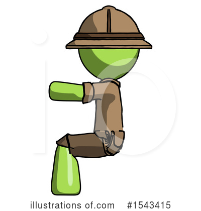 Royalty-Free (RF) Green Design Mascot Clipart Illustration by Leo Blanchette - Stock Sample #1543415