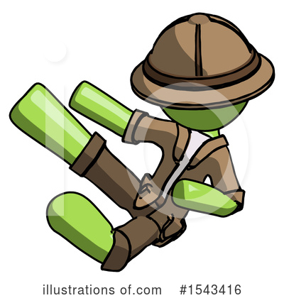 Royalty-Free (RF) Green Design Mascot Clipart Illustration by Leo Blanchette - Stock Sample #1543416