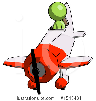 Royalty-Free (RF) Green Design Mascot Clipart Illustration by Leo Blanchette - Stock Sample #1543431