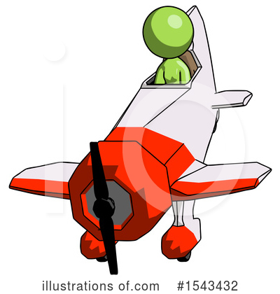 Royalty-Free (RF) Green Design Mascot Clipart Illustration by Leo Blanchette - Stock Sample #1543432