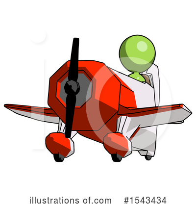 Royalty-Free (RF) Green Design Mascot Clipart Illustration by Leo Blanchette - Stock Sample #1543434