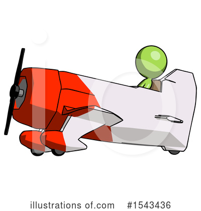 Royalty-Free (RF) Green Design Mascot Clipart Illustration by Leo Blanchette - Stock Sample #1543436