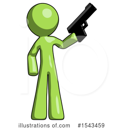 Royalty-Free (RF) Green Design Mascot Clipart Illustration by Leo Blanchette - Stock Sample #1543459