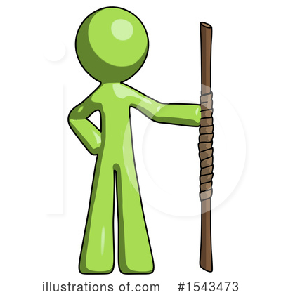 Royalty-Free (RF) Green Design Mascot Clipart Illustration by Leo Blanchette - Stock Sample #1543473