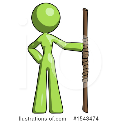 Royalty-Free (RF) Green Design Mascot Clipart Illustration by Leo Blanchette - Stock Sample #1543474