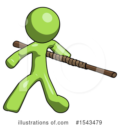 Royalty-Free (RF) Green Design Mascot Clipart Illustration by Leo Blanchette - Stock Sample #1543479