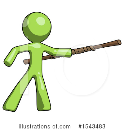 Royalty-Free (RF) Green Design Mascot Clipart Illustration by Leo Blanchette - Stock Sample #1543483