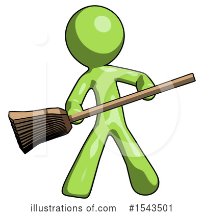 Royalty-Free (RF) Green Design Mascot Clipart Illustration by Leo Blanchette - Stock Sample #1543501