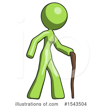 Royalty-Free (RF) Green Design Mascot Clipart Illustration by Leo Blanchette - Stock Sample #1543504