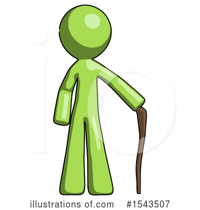 Royalty-Free (RF) Green Design Mascot Clipart Illustration by Leo Blanchette - Stock Sample #1543507
