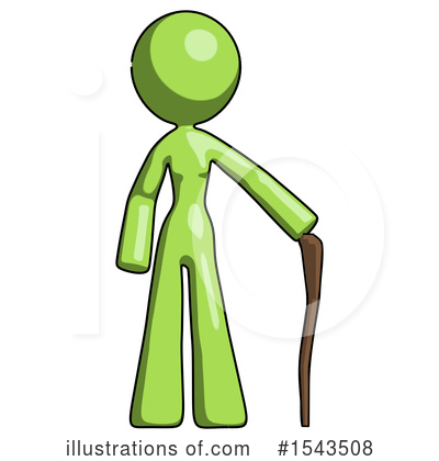 Royalty-Free (RF) Green Design Mascot Clipart Illustration by Leo Blanchette - Stock Sample #1543508