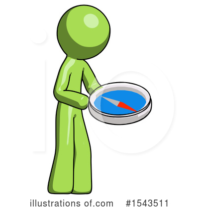 Royalty-Free (RF) Green Design Mascot Clipart Illustration by Leo Blanchette - Stock Sample #1543511