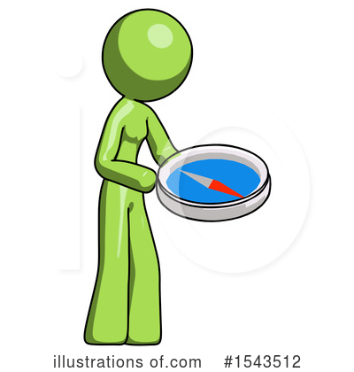 Royalty-Free (RF) Green Design Mascot Clipart Illustration by Leo Blanchette - Stock Sample #1543512