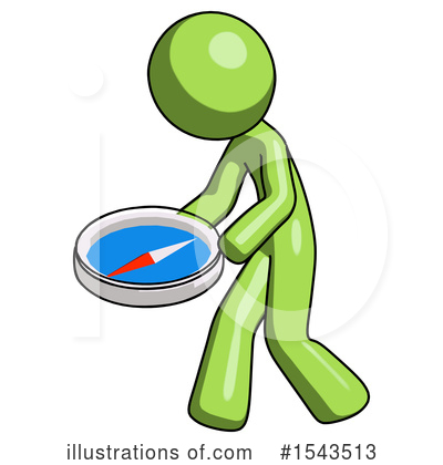 Royalty-Free (RF) Green Design Mascot Clipart Illustration by Leo Blanchette - Stock Sample #1543513