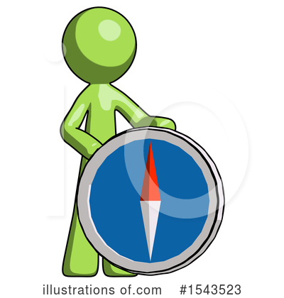Royalty-Free (RF) Green Design Mascot Clipart Illustration by Leo Blanchette - Stock Sample #1543523
