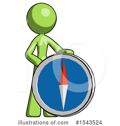 Royalty-Free (RF) Green Design Mascot Clipart Illustration by Leo Blanchette - Stock Sample #1543524
