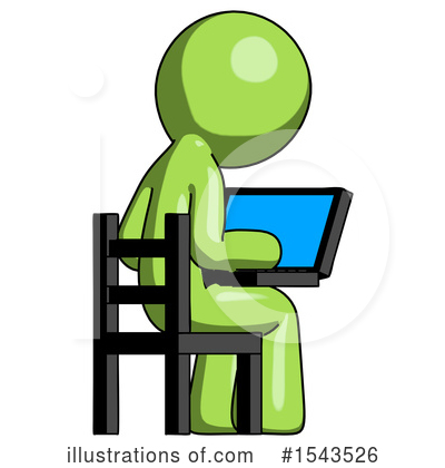 Royalty-Free (RF) Green Design Mascot Clipart Illustration by Leo Blanchette - Stock Sample #1543526