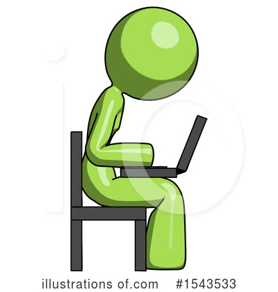 Royalty-Free (RF) Green Design Mascot Clipart Illustration by Leo Blanchette - Stock Sample #1543533