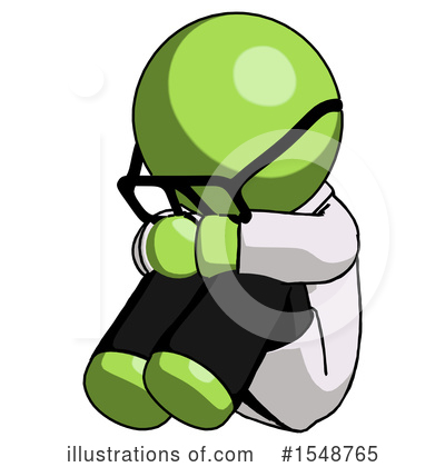 Royalty-Free (RF) Green Design Mascot Clipart Illustration by Leo Blanchette - Stock Sample #1548765